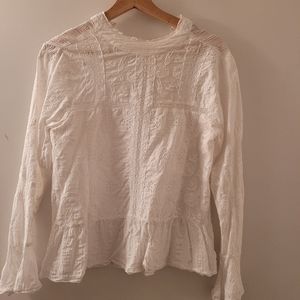 White Linen Blouse
